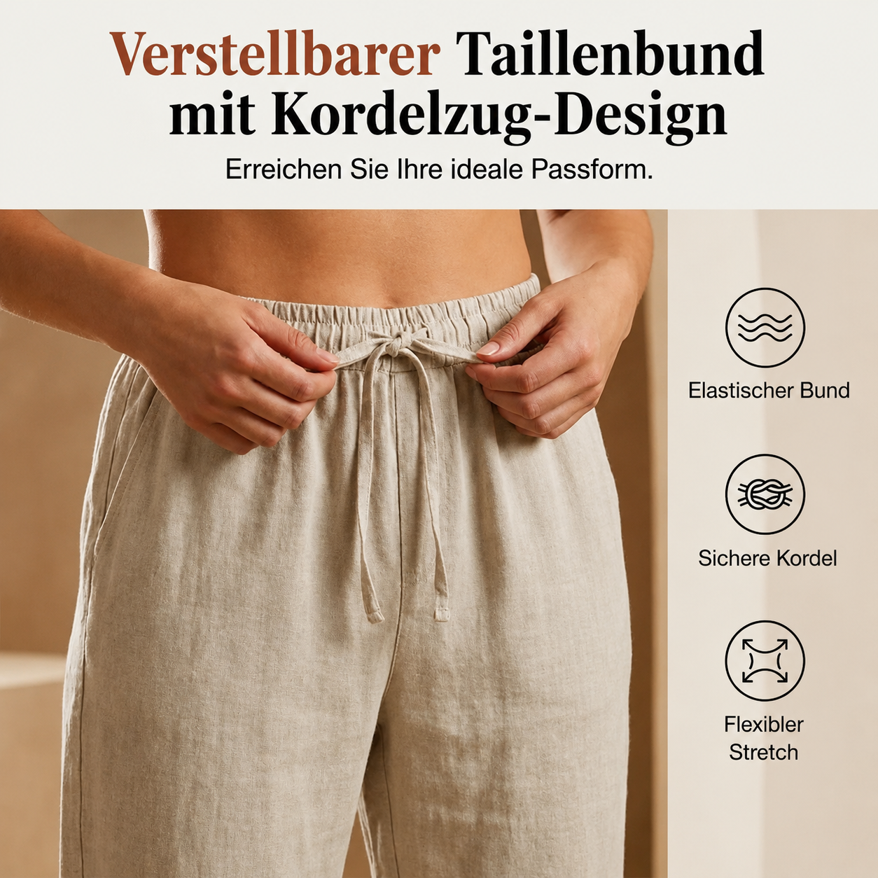 Renazi™ | Baumwoll-Leinen Damen-Shorts
