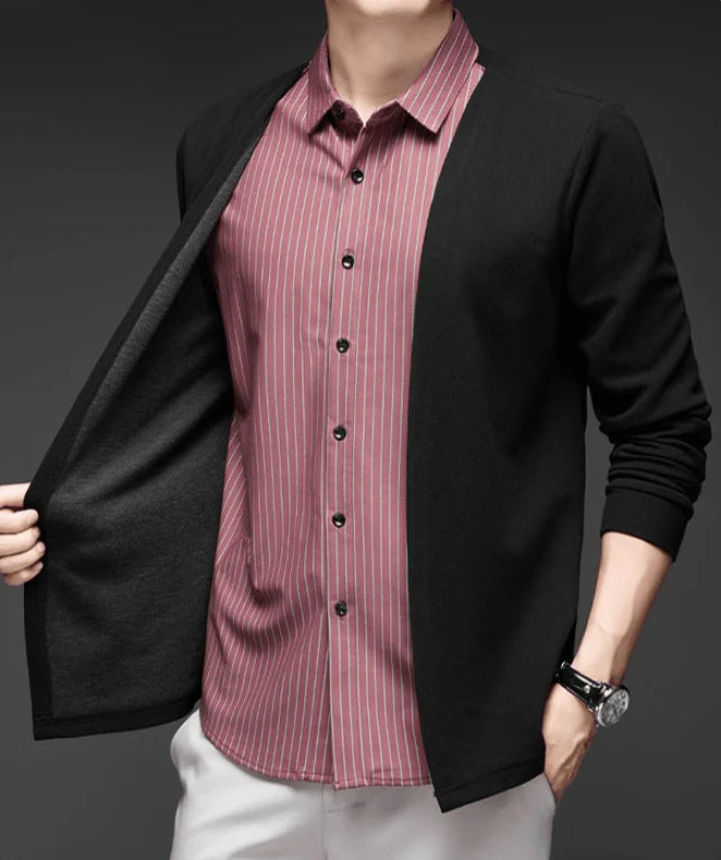 Gianluigi™ – Italienisches 2-in-1-Hemd mit Cardigan-Schnitt