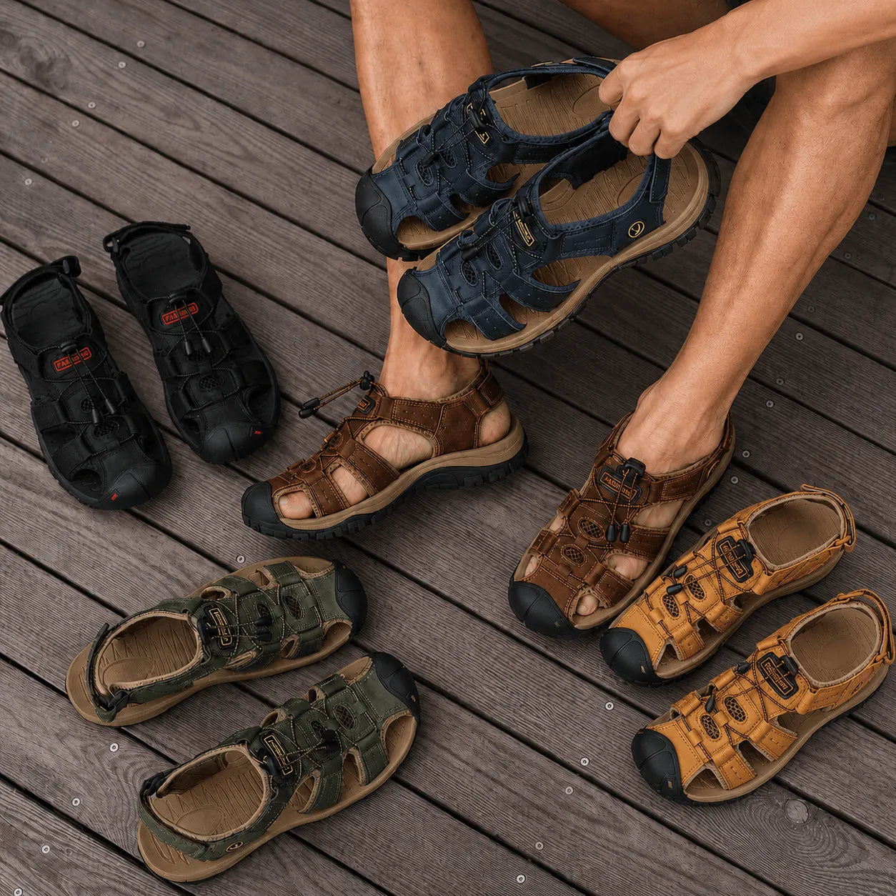All-Terrain Komfort-Sandalen für Herren • ErgoStride™