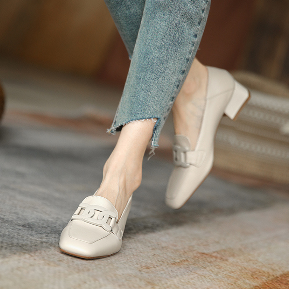 Mocassin Femme Orthopédique de Cuir Premium Renazi