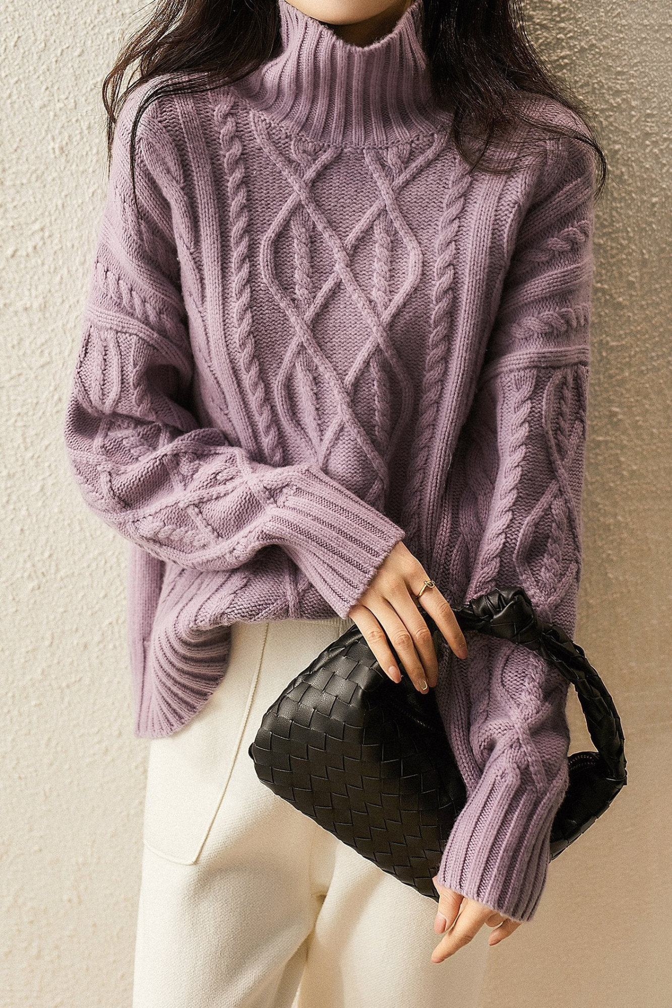 Renazi | Pull-Over à Col Montant Pour Femmes Deveny