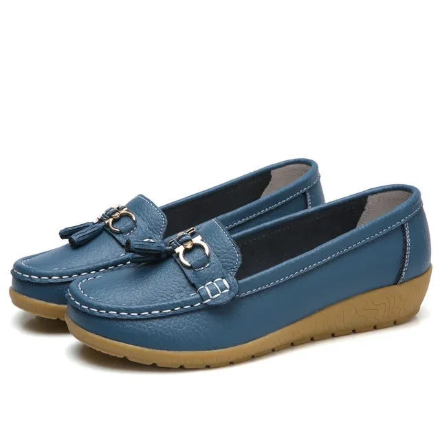 Orthopädische Mokassins aus Leder für Damen • OrthoMok™