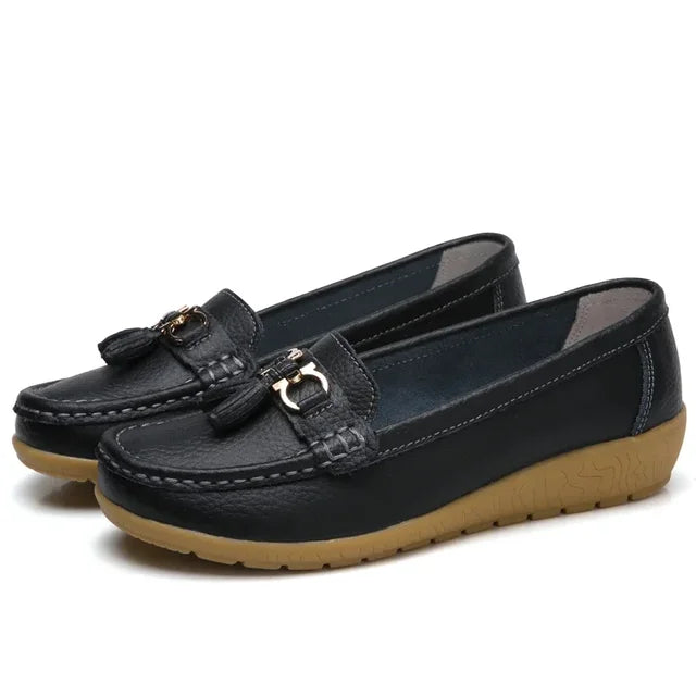 Orthopädische Mokassins aus Leder für Damen • OrthoMok™