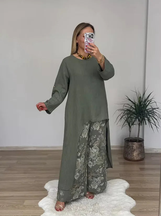 Künstlerisches Leinen-Set - Botanique™