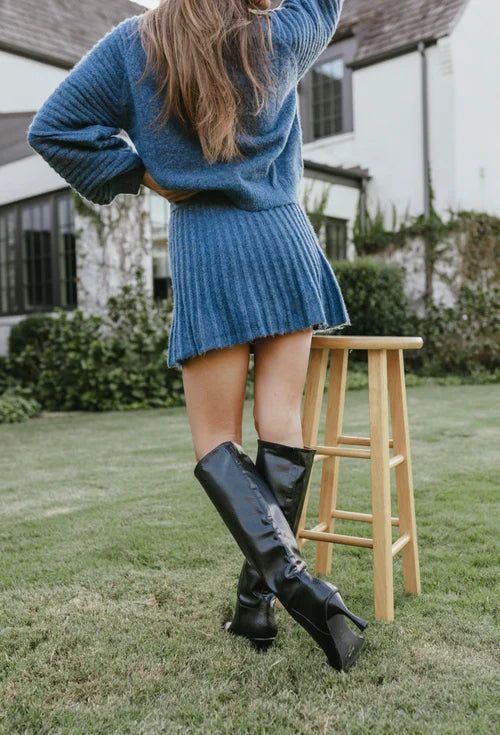 Renazi  | Pull et jupe plissés élégants nina