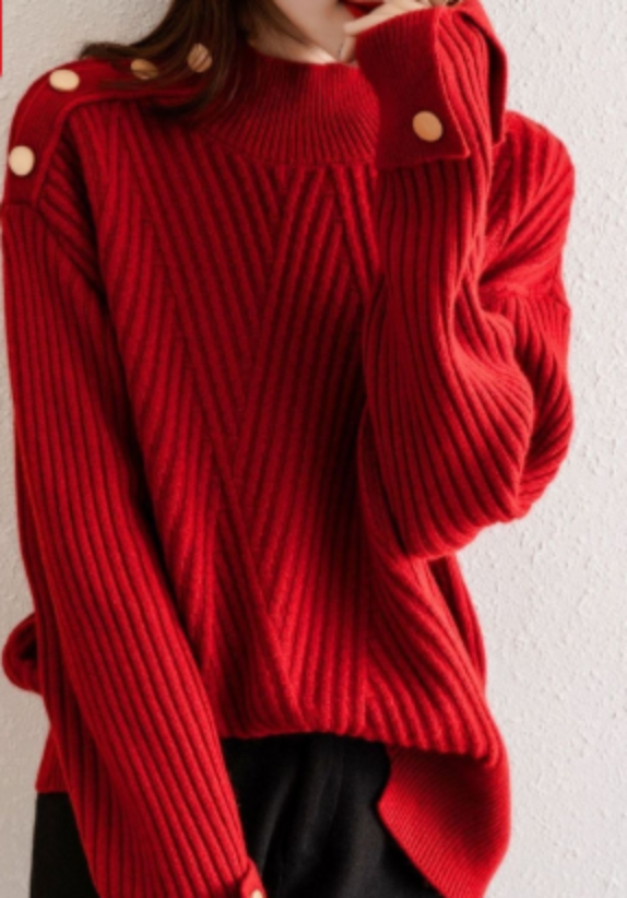 Renazi | Pull Avec Col Montant Pour Femmes Cleo