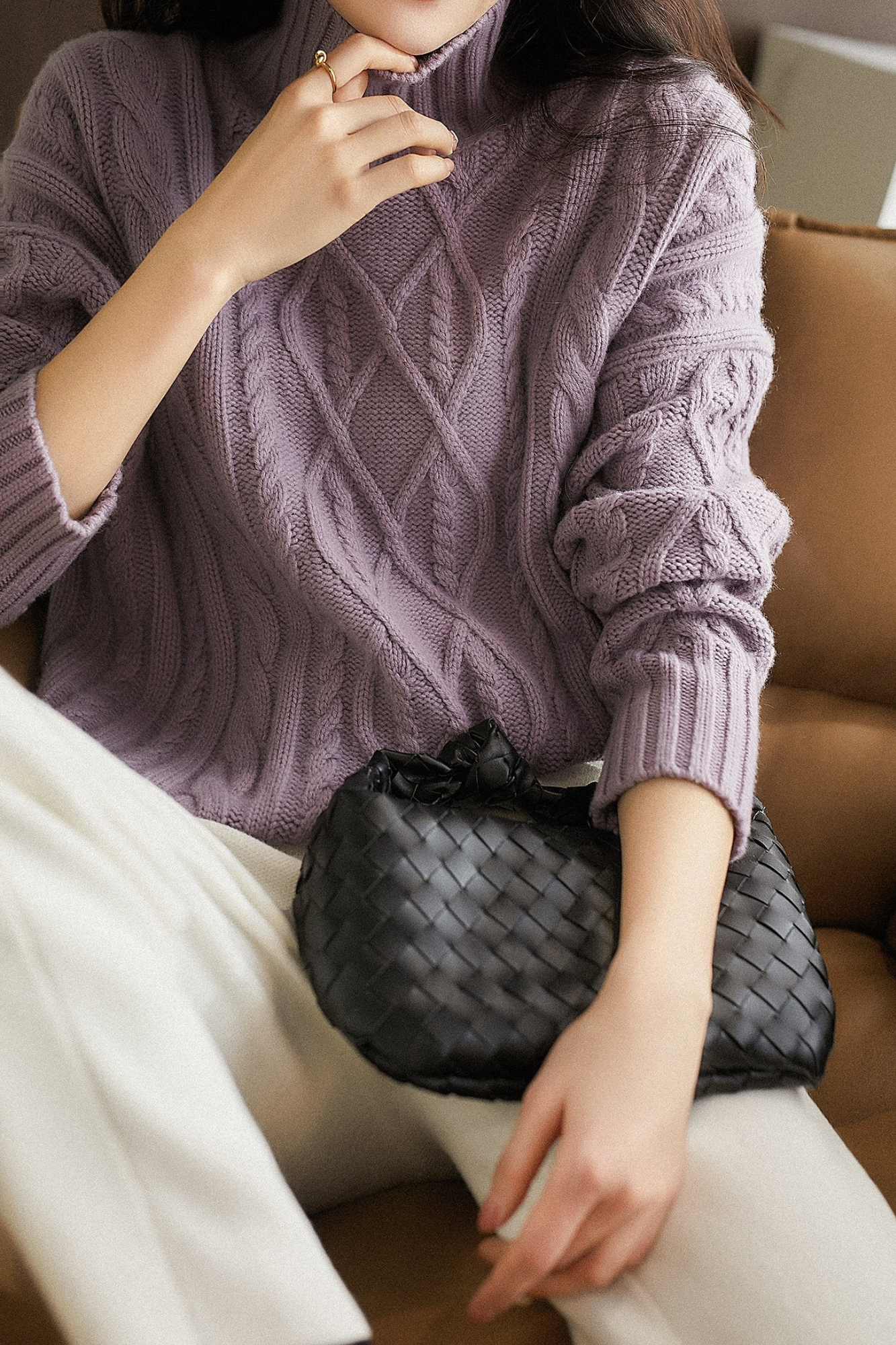 Renazi | Pull-Over à Col Montant Pour Femmes Deveny