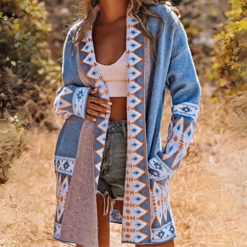 Renazi | Cardigan Longue Pour Femmes Lainey