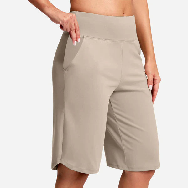 Zeniva™ – Elastische Yoga-Bermudashorts für Damen