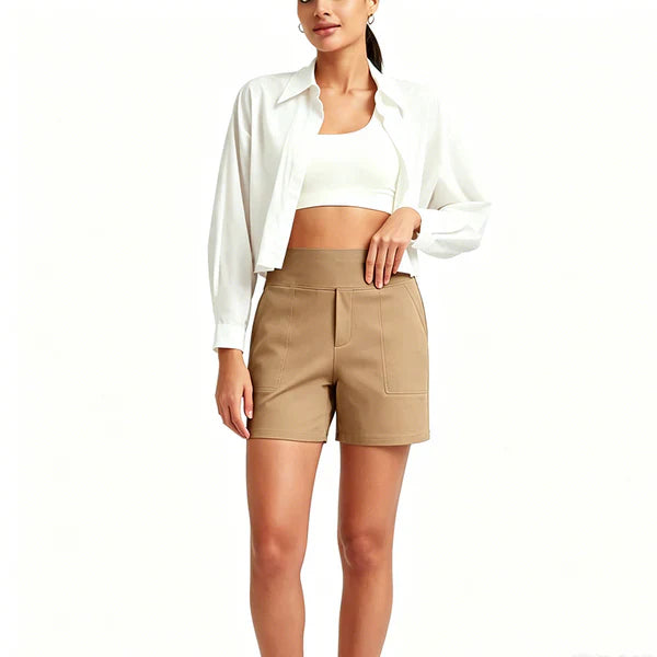 Norelia™ – Elegante High-Waist-Shorts für Damen